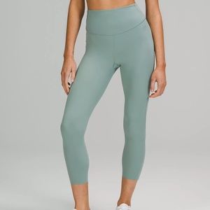 Lululemon Base Pace High-Rise Crop 23" Leggings Misty Glade Size 10